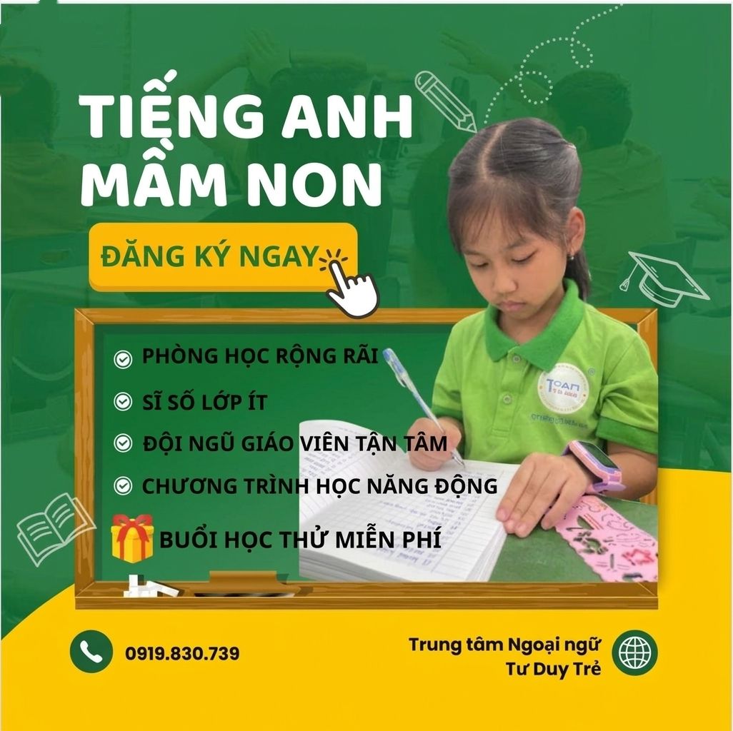 Giới thiệu Trung Tâm Ngoại Ngữ Toán Tư Duy Trẻ